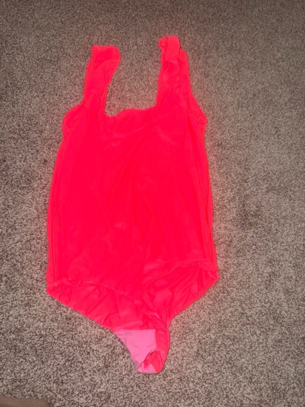 aerie Neon Pink Bodysuit Tank One-Piece - Picture 3 of 3
